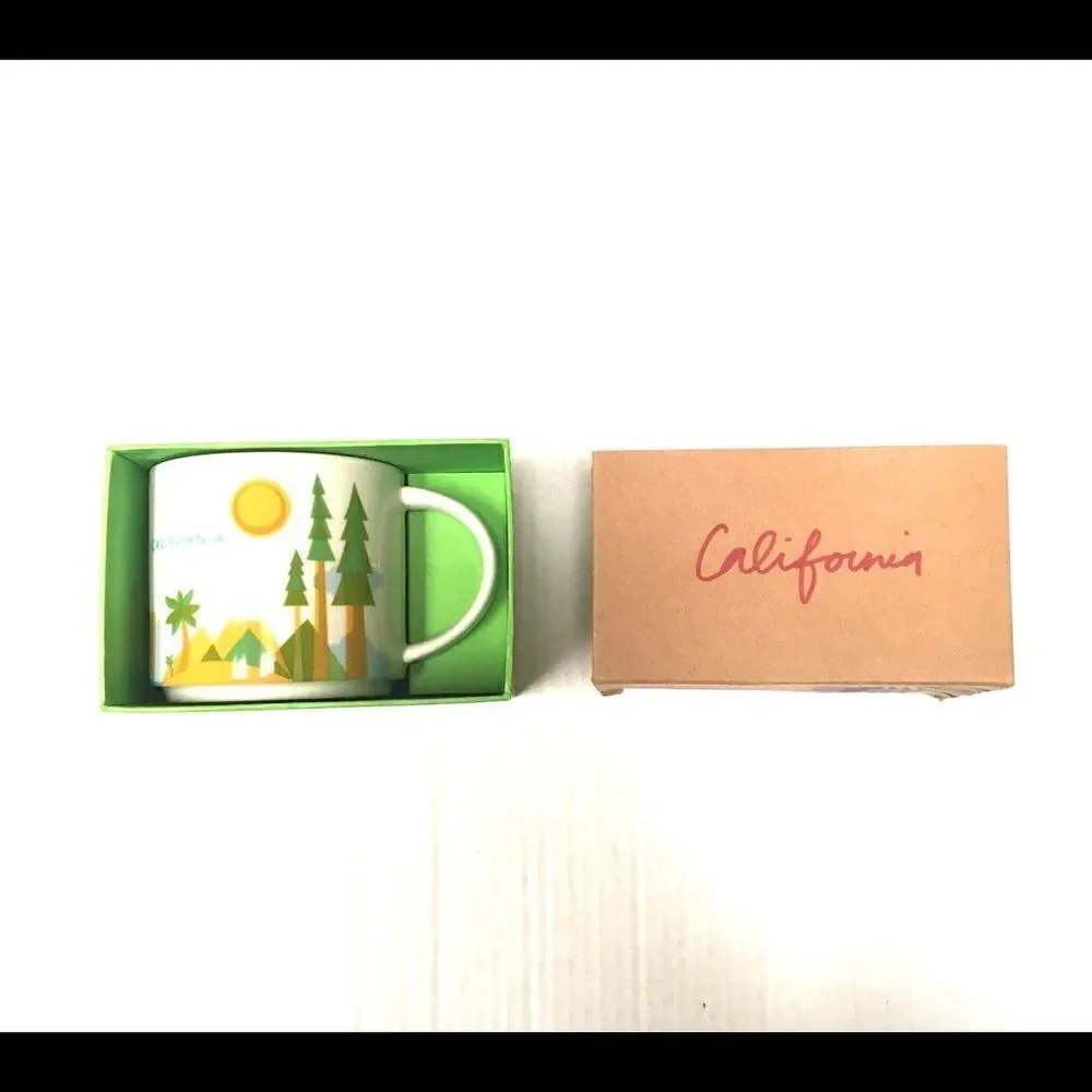 NIB Starbucks mug “you are here” California 14oz‎